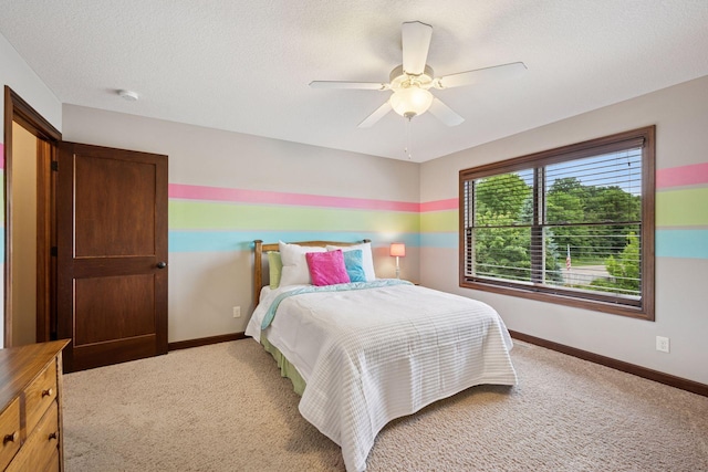 7461 Merrimac Ln N, Maple Grove, MN 55311 - bedroom featuring light colored carpet and a ceiling fan