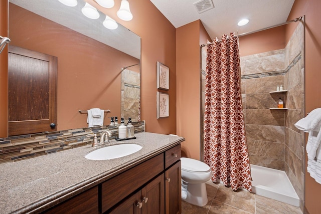 7461 Merrimac Ln N, Maple Grove, MN 55311 - bathroom with vanity, tiled shower, and tile patterned floors