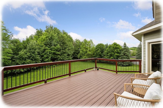 7461 Merrimac Ln N, Maple Grove, MN 55311 - wooden terrace featuring a yard