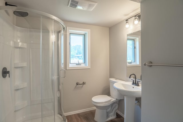 1781 Taconite Pt, Eagan, MN 55122 - bathroom with a stall shower and wood finished floors