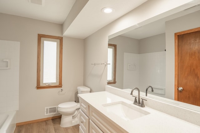 1781 Taconite Pt, Eagan, MN 55122 - bathroom featuring vanity, wood finished floors, and shower / washtub combination