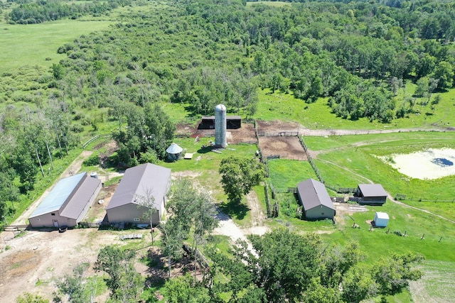 43724 County Highway 19, Blowers Twp, MN 56477 - aerial overview of property's location with a forest