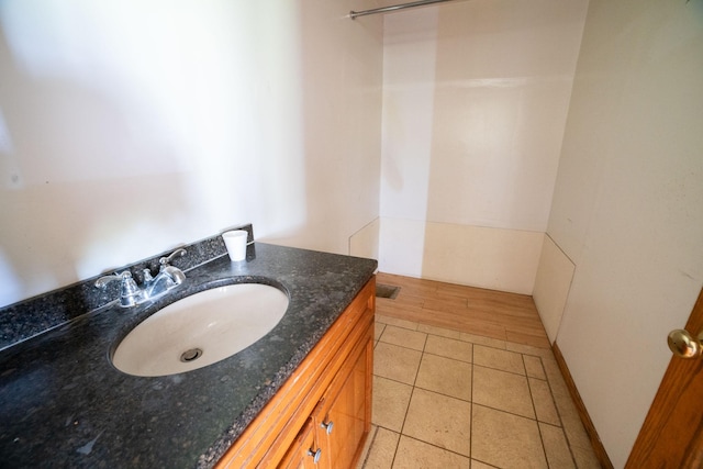 43724 County Highway 19, Blowers Twp, MN 56477 - bathroom featuring vanity and tile patterned flooring