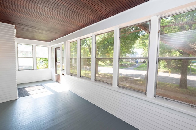 1702 Minnehaha Ave W, Saint Paul, MN 55104 - unfurnished sunroom with wood ceiling