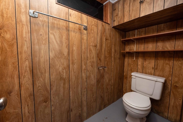 1702 Minnehaha Ave W, Saint Paul, MN 55104 - bathroom with toilet and wooden walls