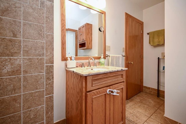 1314 Parkview Ave, Winona, MN 55987 - bathroom featuring vanity and tile patterned floors
