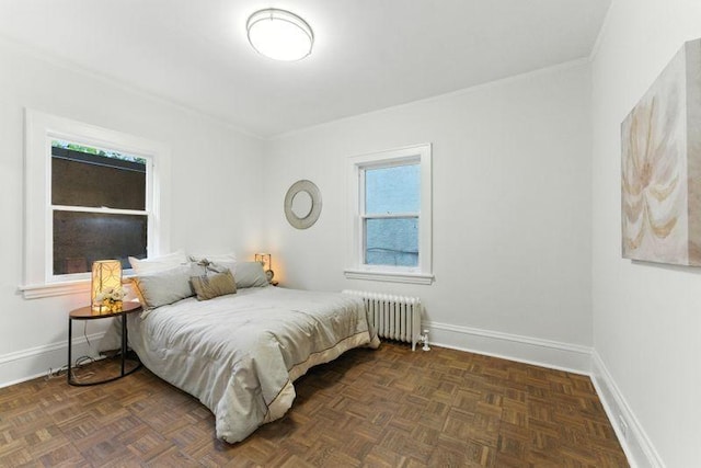 3148 Bryant Ave S, Minneapolis, MN 55408 - bedroom featuring radiator and crown molding