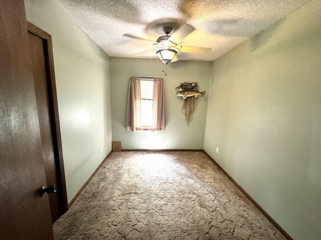600 Gilbert Ave S, Park Rapids, MN 56470 - unfurnished room featuring ceiling fan, carpet flooring, and a textured ceiling