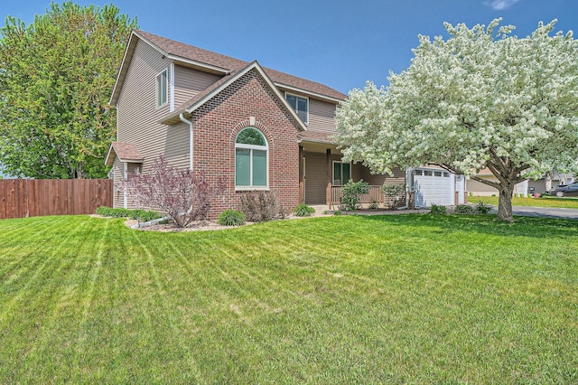 2907 Asarum Ct, Shakopee, MN 55379 - traditional-style house featuring brick siding, roof with shingles, and a porch