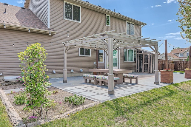 2907 Asarum Ct, Shakopee, MN 55379 - back of property featuring a pergola and a patio