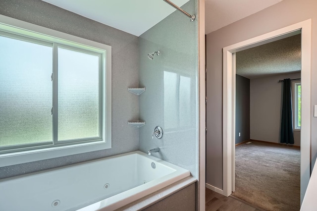 2907 Asarum Ct, Shakopee, MN 55379 - full bathroom with wood finished floors and a combined bath / shower with jetted tub
