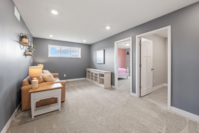 5027 Jansen Ave NE, Saint Michael, MN 55376 - sitting room featuring carpet flooring and recessed lighting
