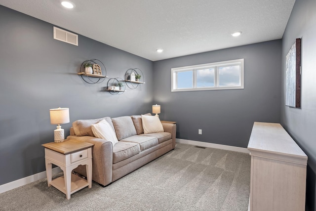 5027 Jansen Ave NE, Saint Michael, MN 55376 - carpeted living room featuring baseboards and recessed lighting