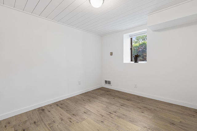 500 Otis Ave, Saint Paul, MN 55104 - empty room with wood finished floors and wood ceiling