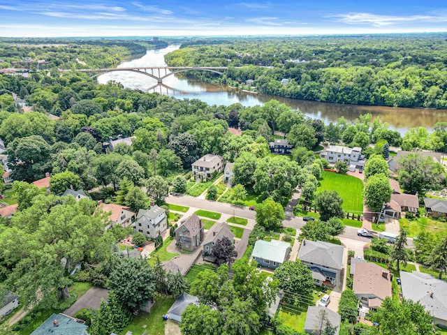 500 Otis Ave, Saint Paul, MN 55104 - aerial view of residential area featuring a large body of water and a notable bridge