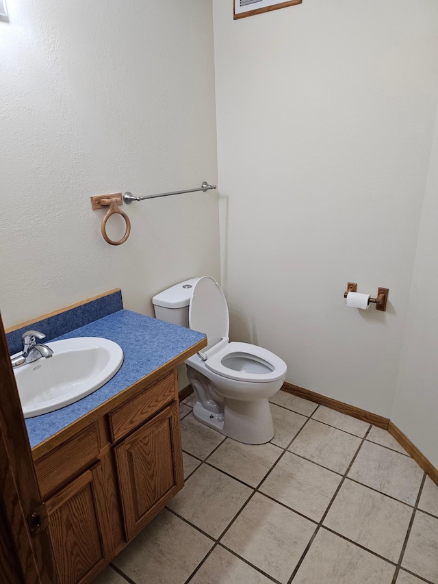21578 Edwards Dr, Irondale Twp, MN 56455 - half bath featuring vanity and tile patterned flooring