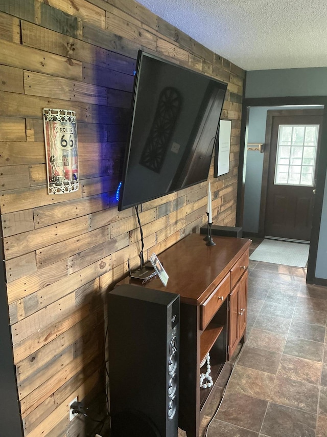 705 State Highway 28 W, Glenwood, MN 56334 - detailed view of wood walls and a textured ceiling