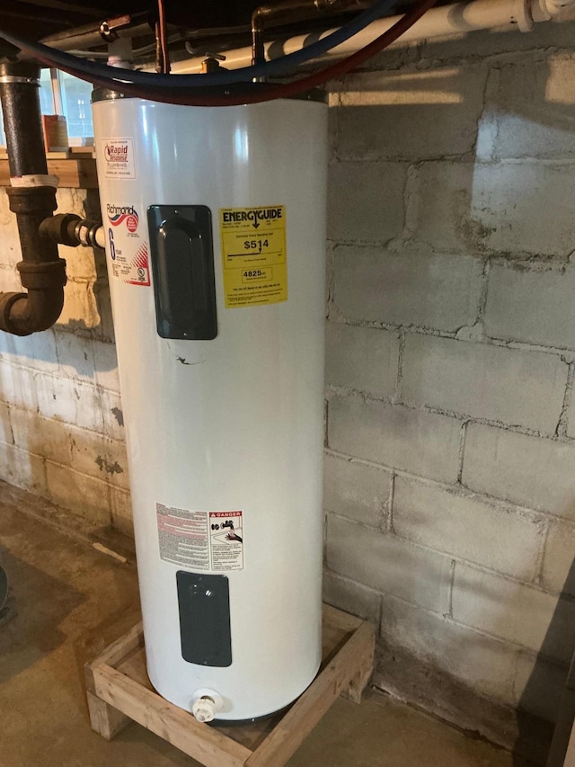 705 State Highway 28 W, Glenwood, MN 56334 - utility room featuring electric water heater