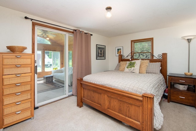 18726 Juneberry Rd, Mankato, MN 56001 - bedroom with light carpet and access to outside