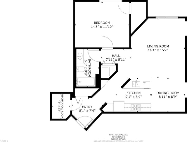 820 Emerald St SE Unit 314, Saint Paul, MN 55114 - view of floor plan / room layout