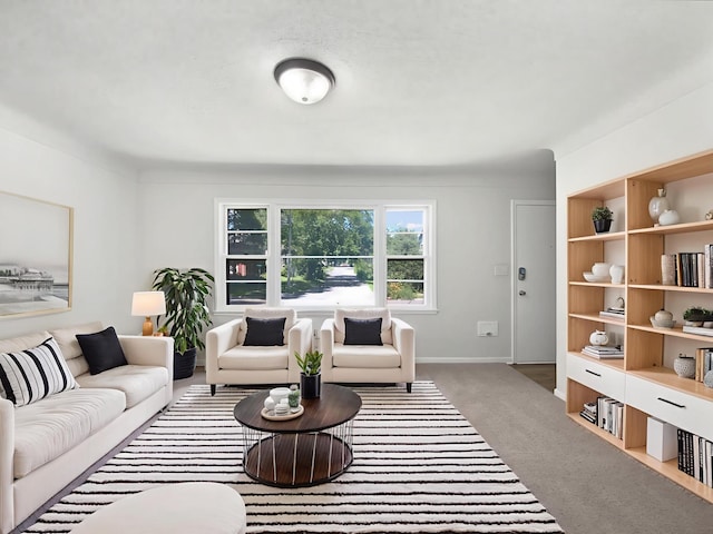 206 Winona St W, West Saint Paul, MN 55118 - carpeted living room featuring baseboards