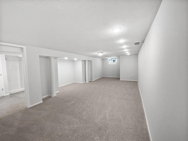 206 Winona St W, West Saint Paul, MN 55118 - basement with a textured ceiling and carpet floors