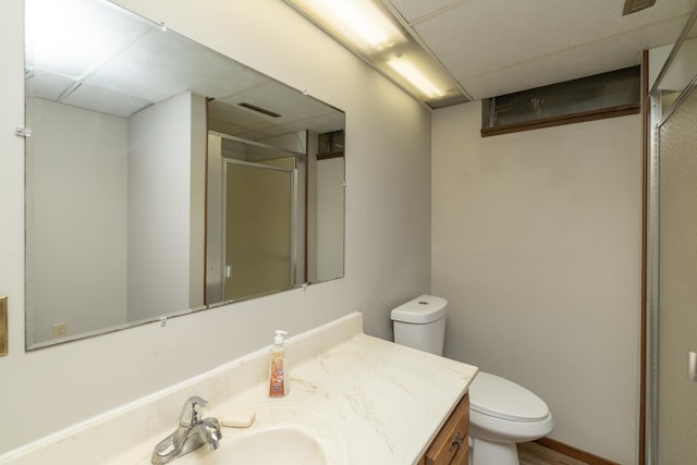 110 Hamilton Dr, River Falls, WI 54022 - full bathroom featuring vanity and a stall shower