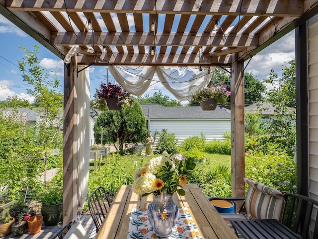 5529 1st Ave S, Minneapolis, MN 55419 - view of patio / terrace with a pergola