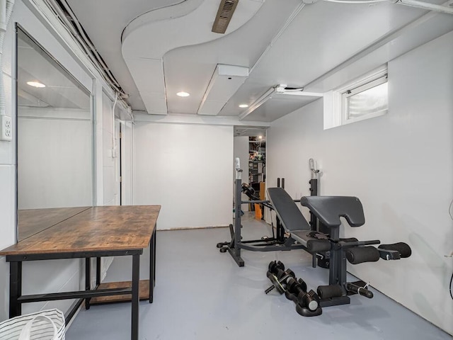 5529 1st Ave S, Minneapolis, MN 55419 - workout room featuring recessed lighting