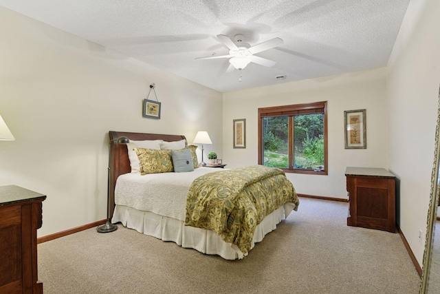 11444 Clarion Way, Minnetonka, MN 55343 - carpeted bedroom with ceiling fan and a textured ceiling