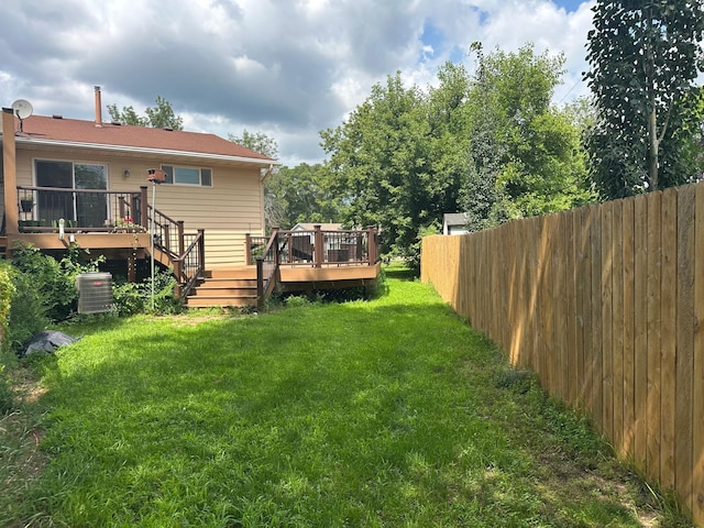 2728 111th Ave NW, Coon Rapids, MN 55433 - view of yard featuring a wooden deck