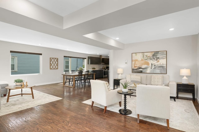 4640 Portland Ave, Minneapolis, MN 55407 - living room with wood finished floors and recessed lighting
