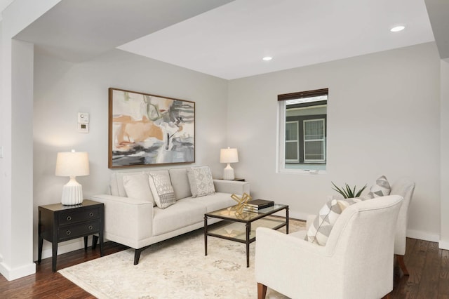 4640 Portland Ave, Minneapolis, MN 55407 - living room featuring wood finished floors and recessed lighting