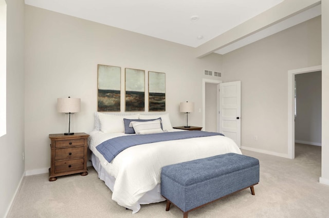 4640 Portland Ave, Minneapolis, MN 55407 - bedroom featuring light carpet and vaulted ceiling
