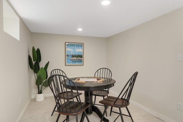 4640 Portland Ave, Minneapolis, MN 55407 - dining space with baseboards and recessed lighting