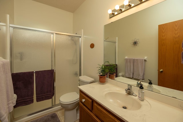 1925 Cabernet Ln NW, Rochester, MN 55901 - full bath featuring vanity, a stall shower, and tile patterned floors