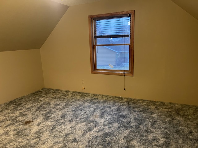 77 Morgan St, Tracy, MN 56175 - additional living space with vaulted ceiling and carpet