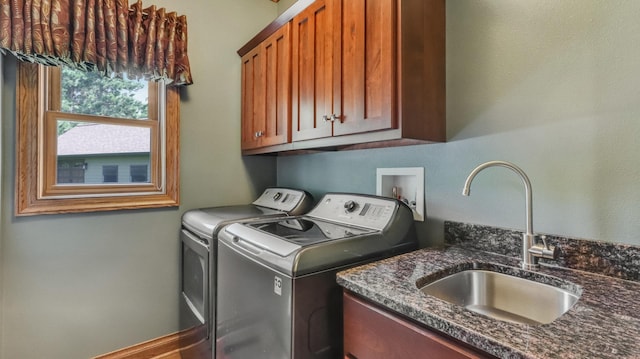 3946 Woodcrest Ct, Eau Claire, WI 54701 - laundry area with washer and dryer and cabinet space