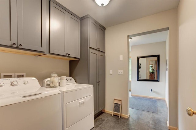N12943 600th St, Wilson, WI 54772 - washroom with washer and clothes dryer and cabinet space