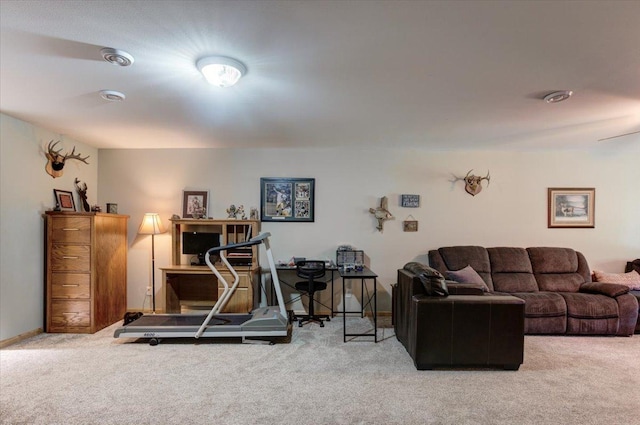 N12943 600th St, Wilson, WI 54772 - living area with carpet flooring
