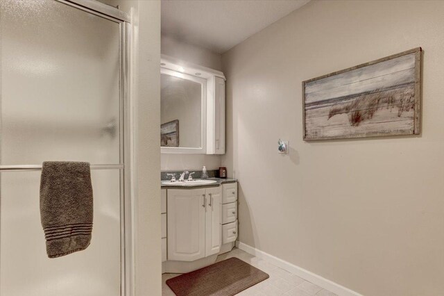 N12943 600th St, Wilson, WI 54772 - bathroom with vanity and a shower stall