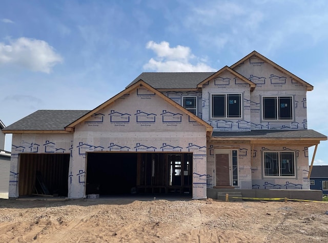 3237 Jandura Ave NE, Saint Michael, MN 55376 - property under construction featuring an attached garage and roof with shingles