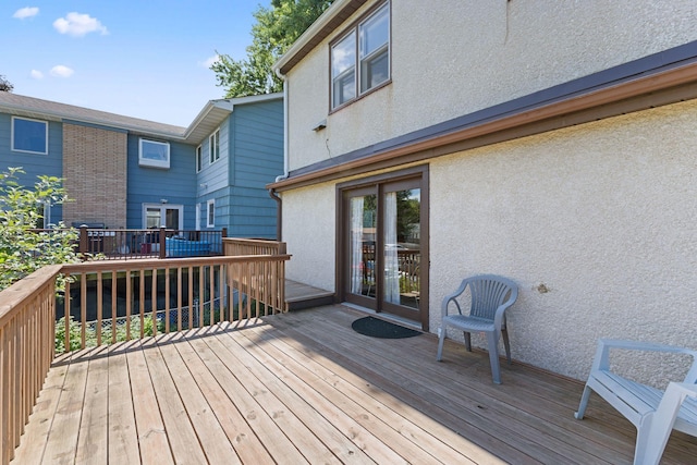 4251 Quincy St NE, Columbia Heights, MN 55421 - view of wooden terrace