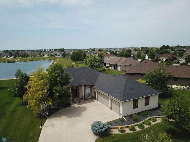 4703 Woodhaven St S, Fargo, ND 58104 - aerial perspective of suburban area with a large body of water