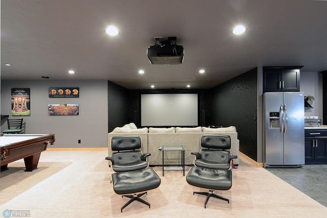 4703 Woodhaven St S, Fargo, ND 58104 - cinema featuring recessed lighting and billiards table