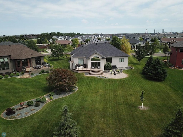 4703 Woodhaven St S, Fargo, ND 58104 - aerial view of property's location featuring nearby suburban area