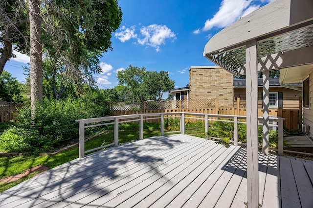 4801 Louisiana Ave N, Crystal, MN 55428 - view of wooden terrace