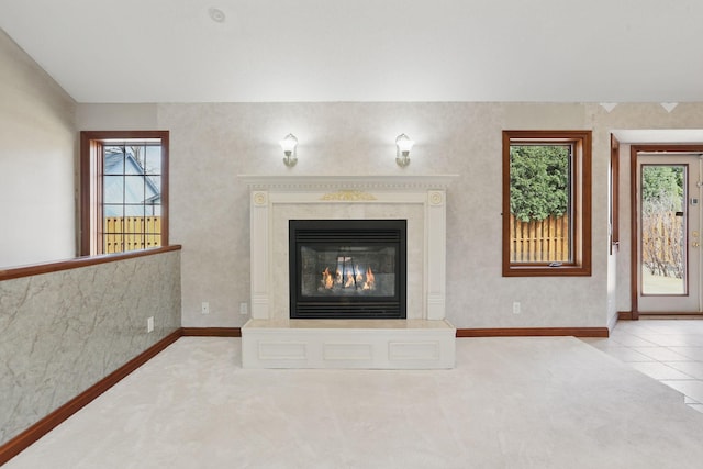 11228 River Rd, Champlin, MN 55316 - detailed view of carpet floors and a high end fireplace