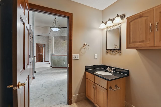 11228 River Rd, Champlin, MN 55316 - bathroom featuring vanity and tile patterned flooring