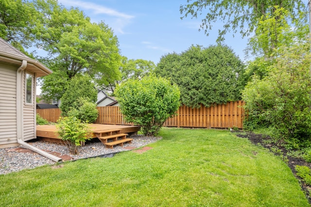 11228 River Rd, Champlin, MN 55316 - view of yard featuring a wooden deck